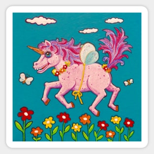 Happy Little Unicorn Sticker